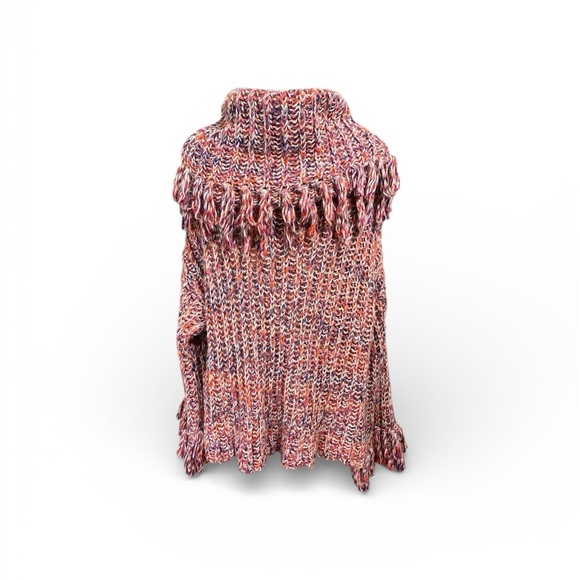 Free People FP One Kinsley Fringe Cowl-neck Sweater Sz-Xsmall - Picture 6 of 7